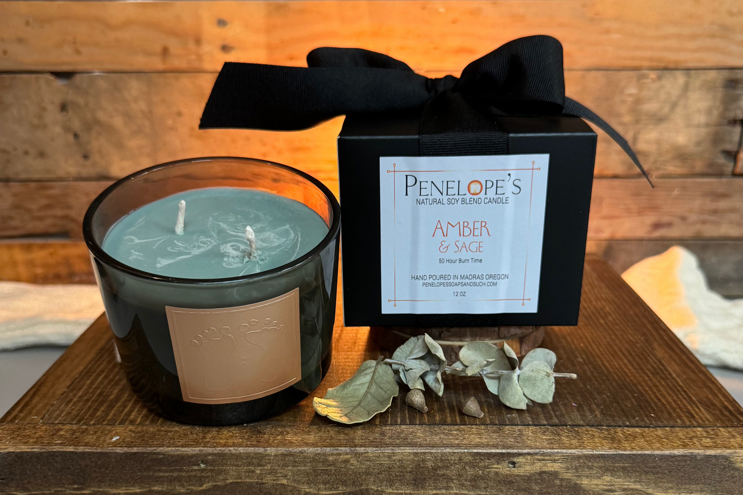 Amber & Sage Candle 12oz