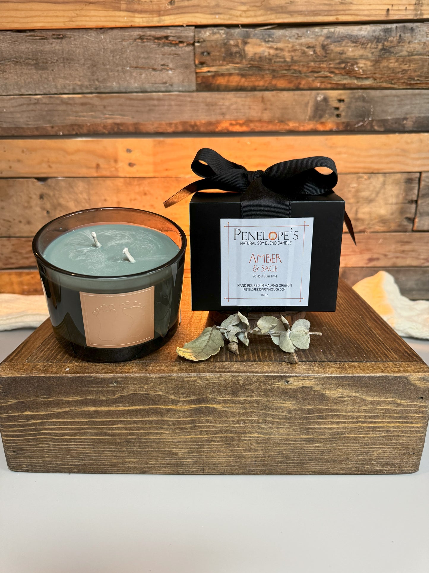 Amber & Sage Candle 16oz