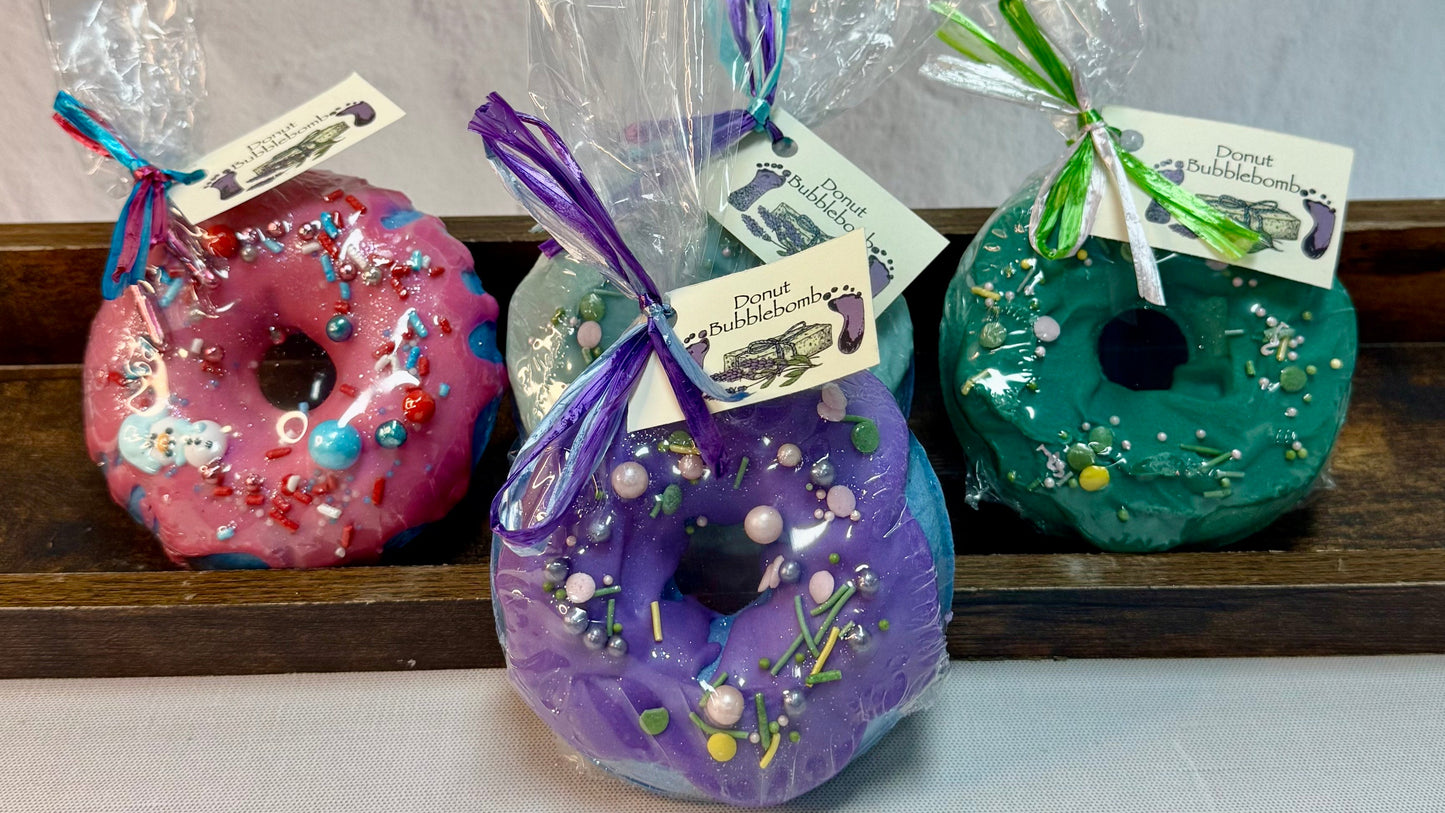 Donut Bath Bomb -Purple-