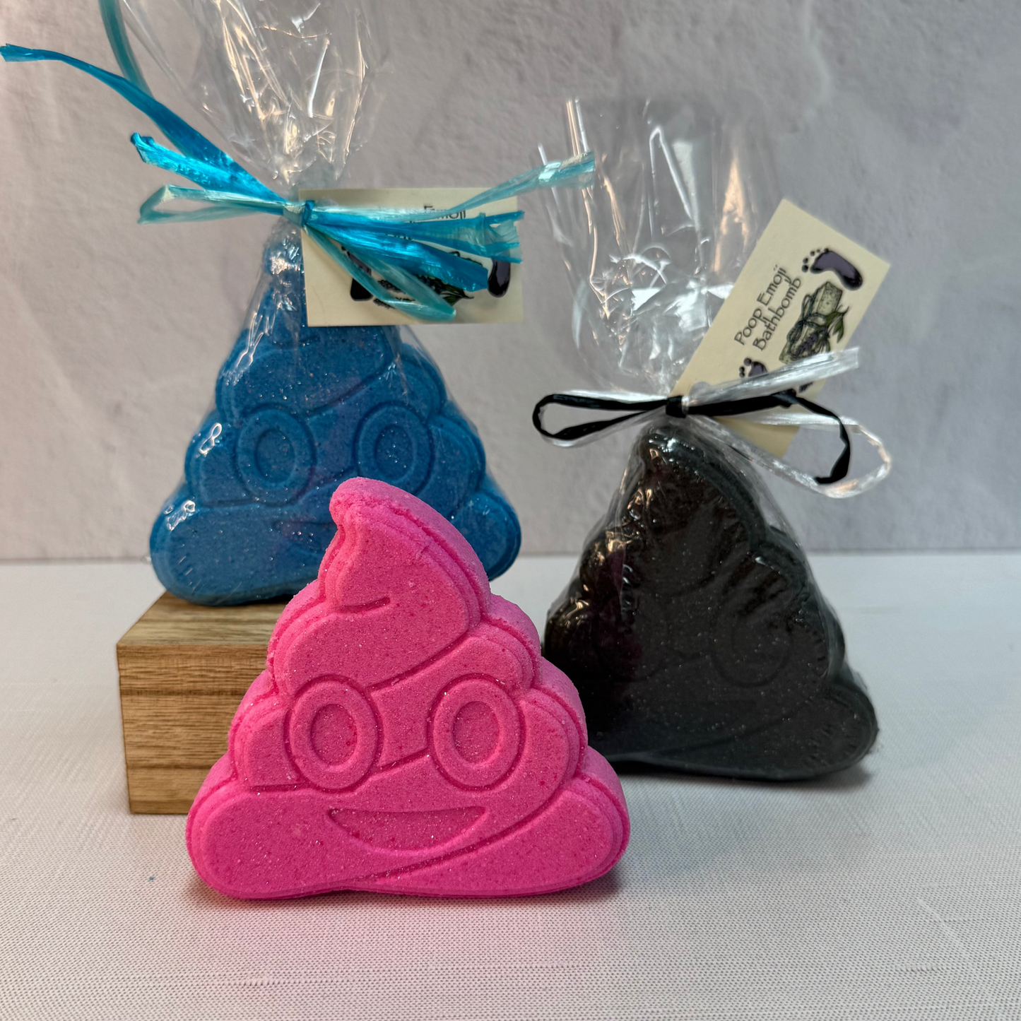 Poop Emoji Bath Bomb -Blue-