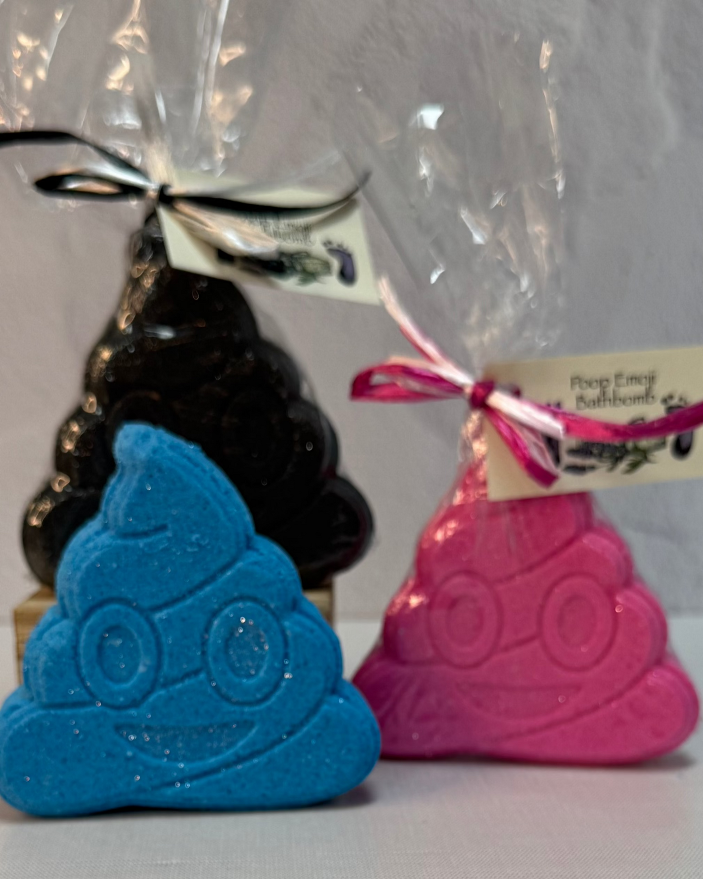 Poop Emoji Bath Bomb -Blue-