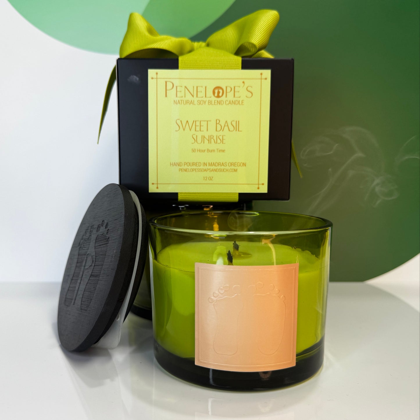 Sweet Basil Sunrise - 12oz Luxury Candle