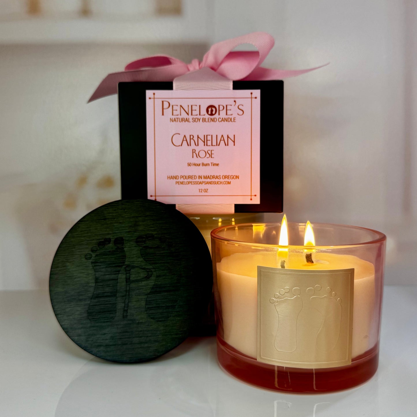 Carnelian Rose - 12oz Luxury Candle