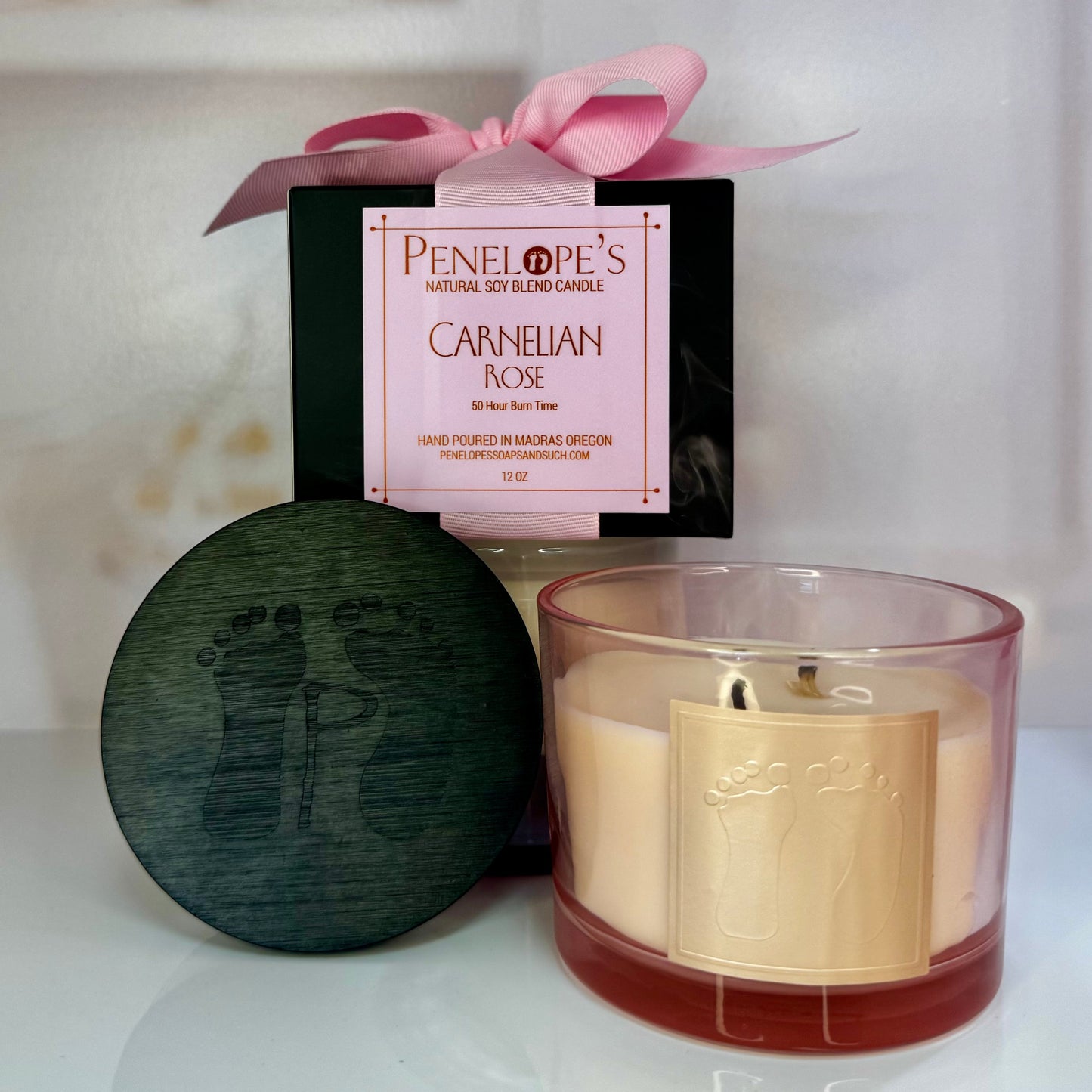 Carnelian Rose - 12oz Luxury Candle