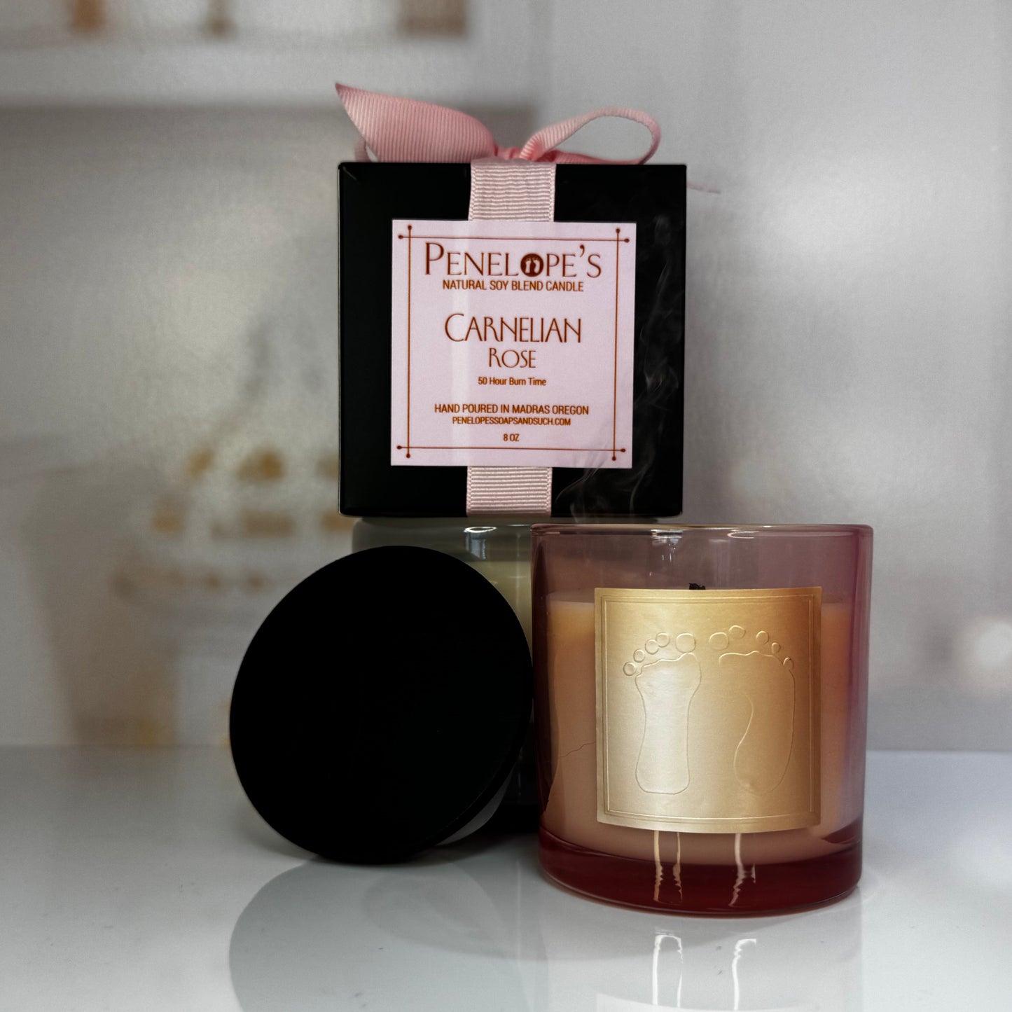 Carnelian Rose - 8oz Luxury Candle