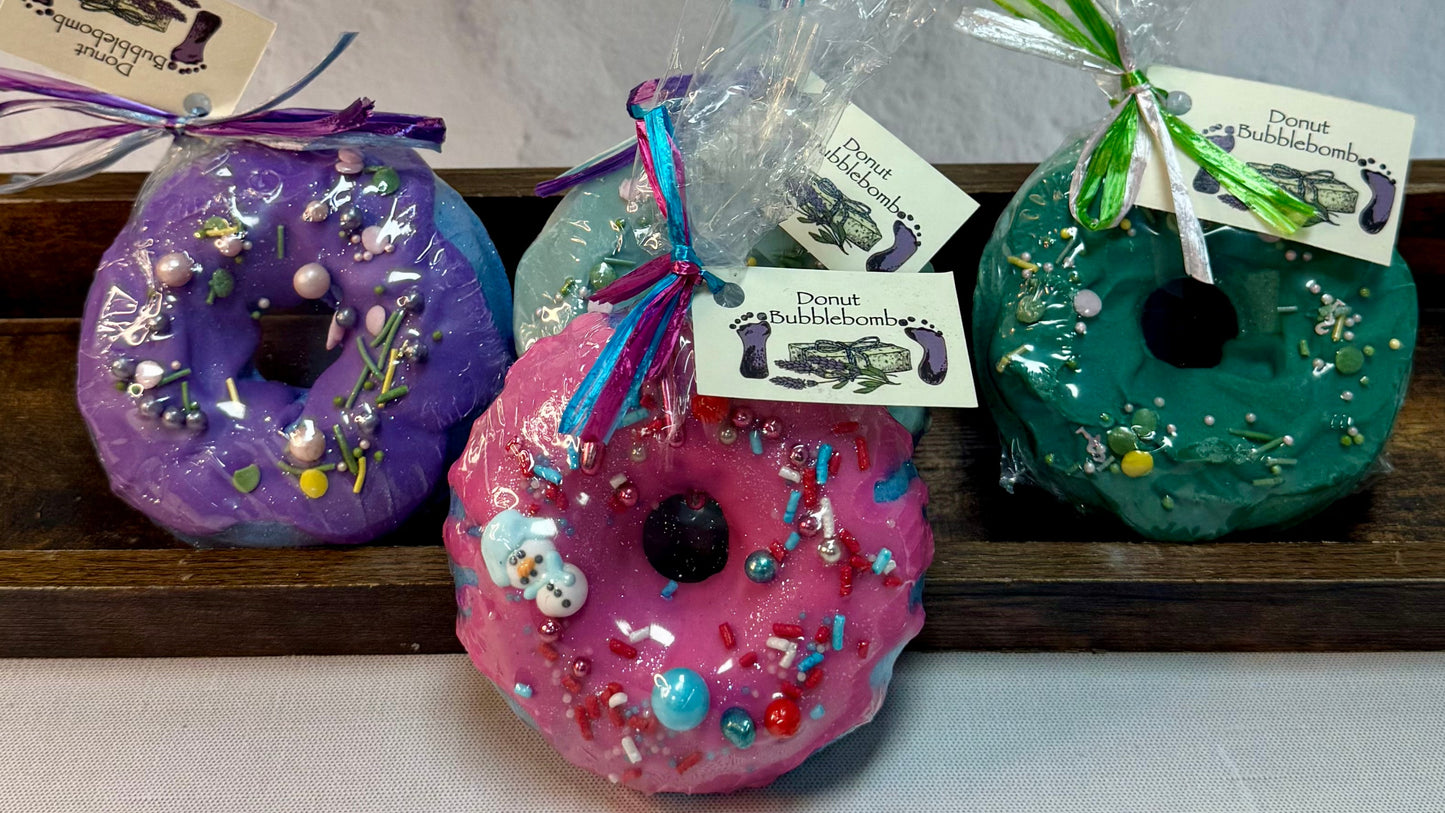 Donut bath bomb -pink-