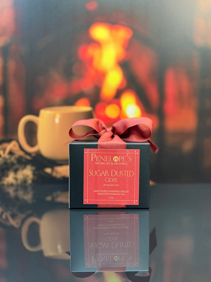 Sugar-Dusted Cider – 12oz Luxury Candle