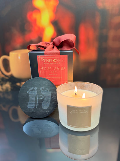 Sugar-Dusted Cider – 12oz Luxury Candle