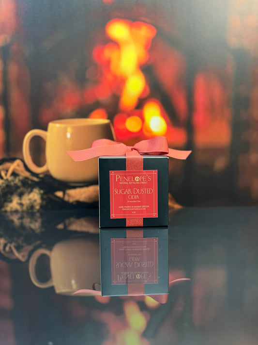 Sugar-Dusted Cider – 8oz Luxury Candle