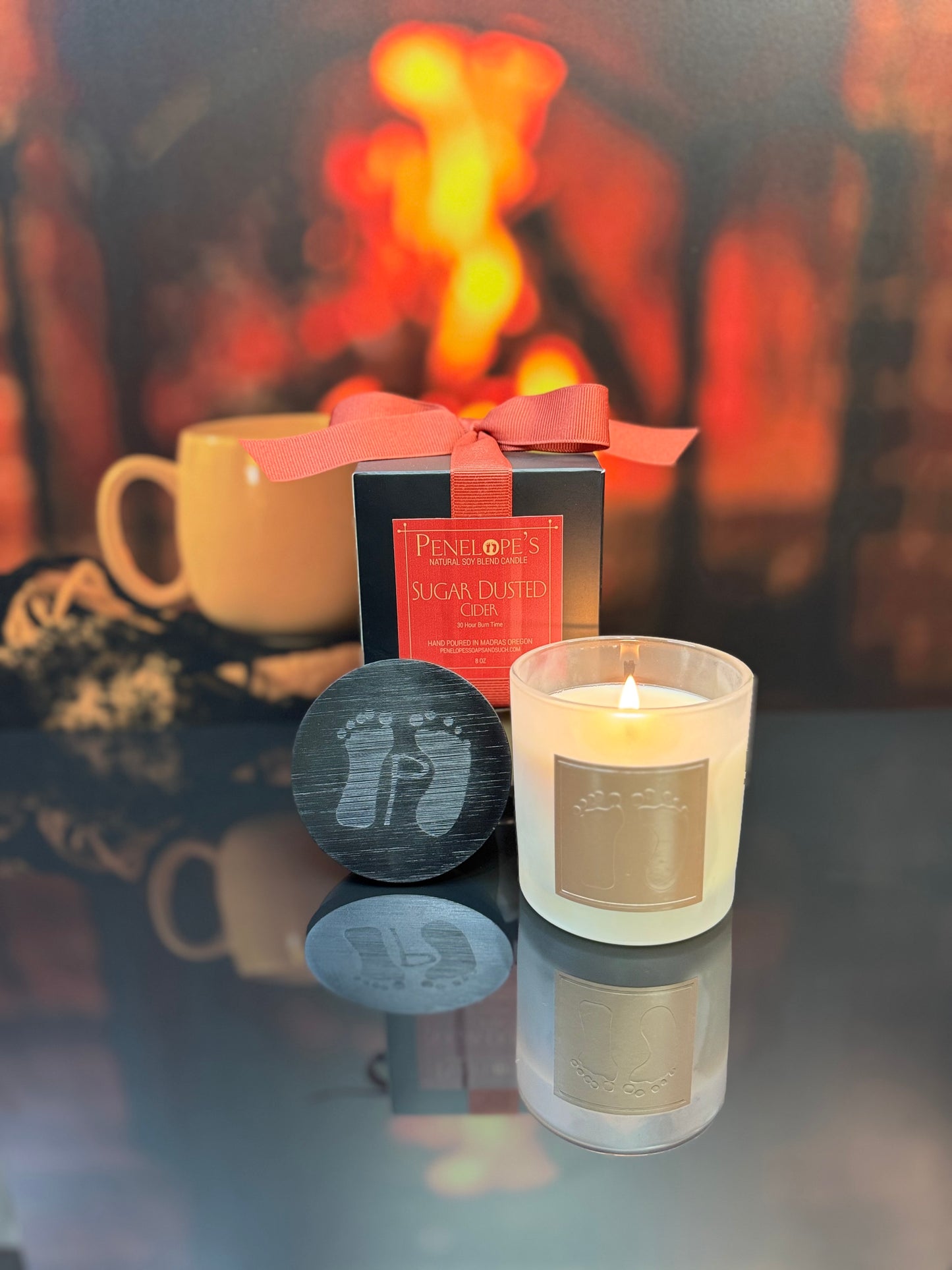 Sugar-Dusted Cider – 8oz Luxury Candle