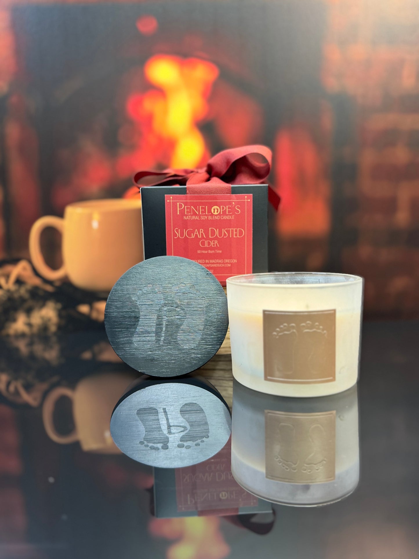 Sugar-Dusted Cider – 12oz Luxury Candle