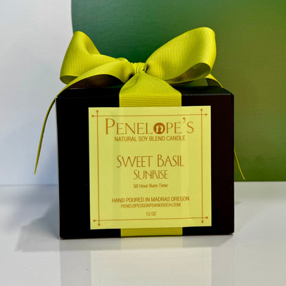 Sweet Basil Sunrise - 12oz Luxury Candle