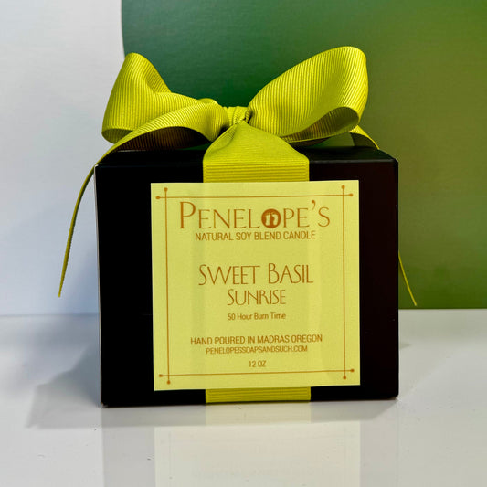 Sweet Basil Sunrise - 12oz Luxury Candle