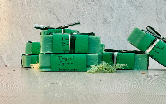 Twigs of Spruce large Soap