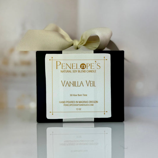 Vanilla Veil - 12oz luxury Candle