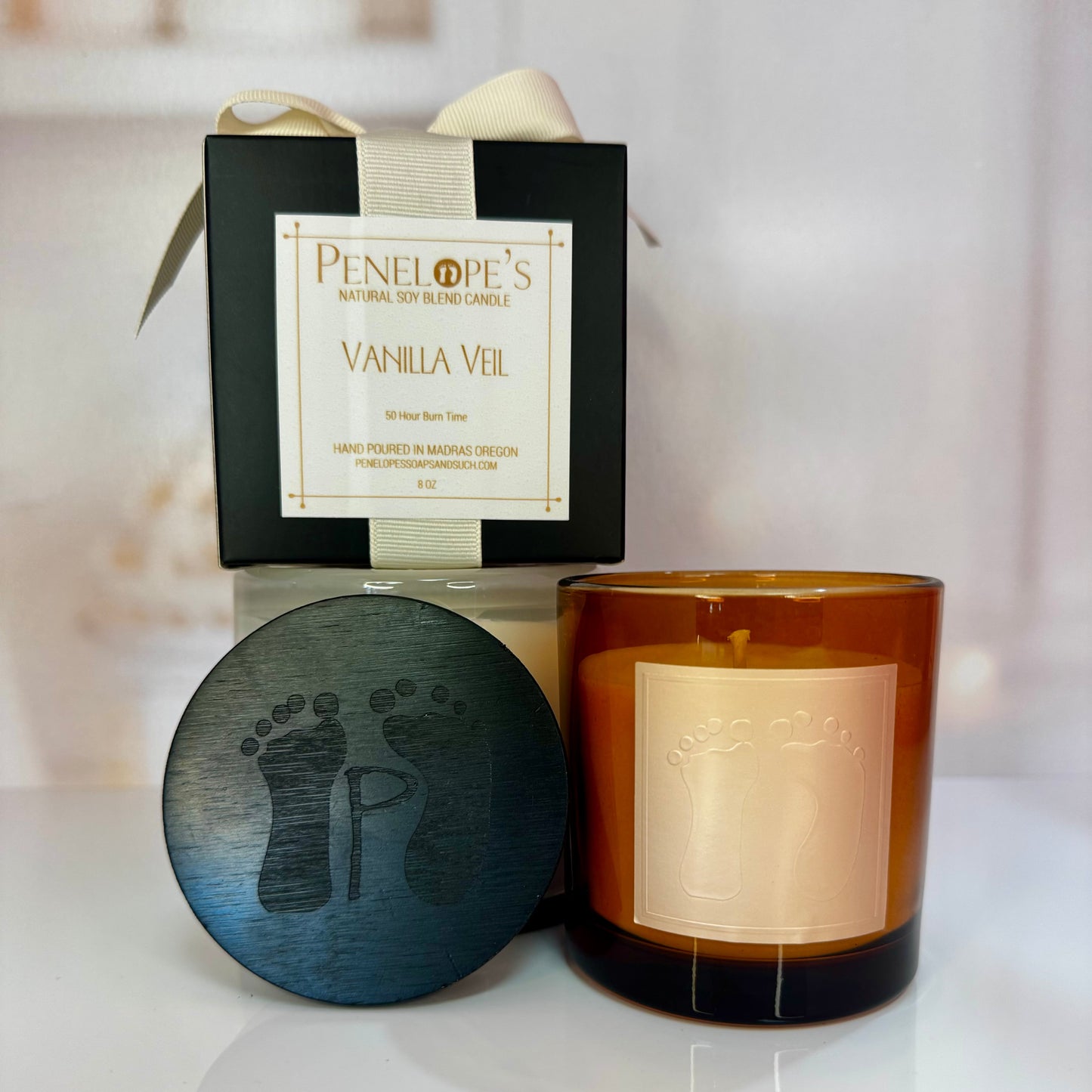 Vanilla Veil -  8oz Luxury Candle