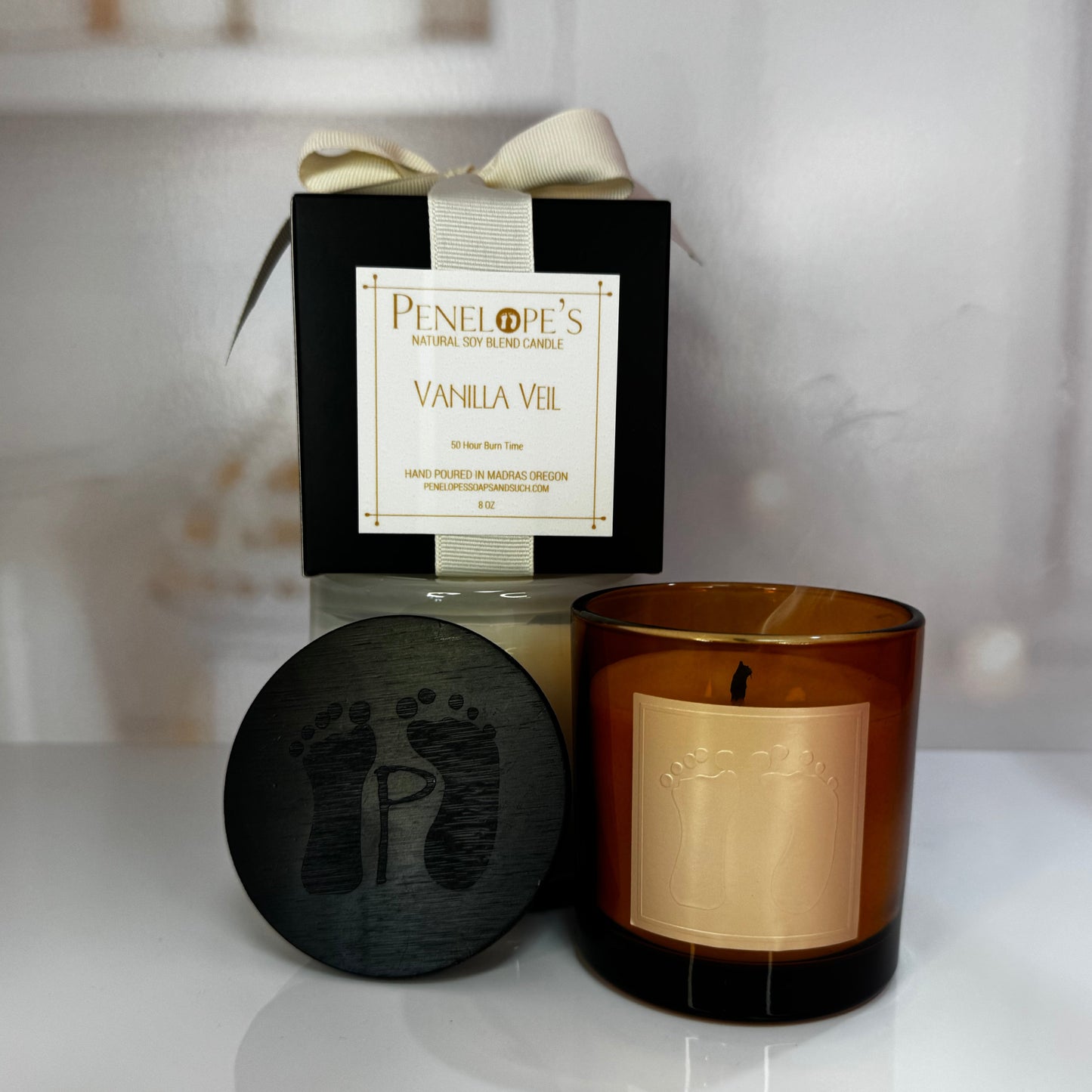 Vanilla Veil -  8oz Luxury Candle