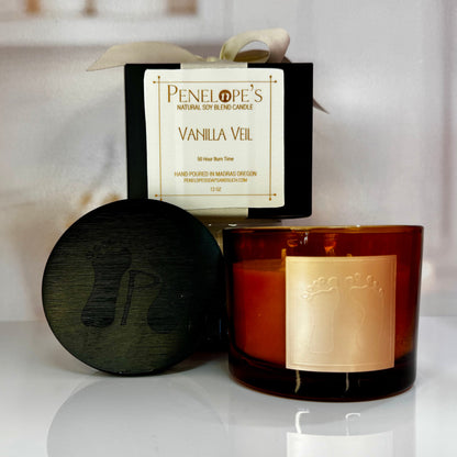 Vanilla Veil - 12oz luxury Candle