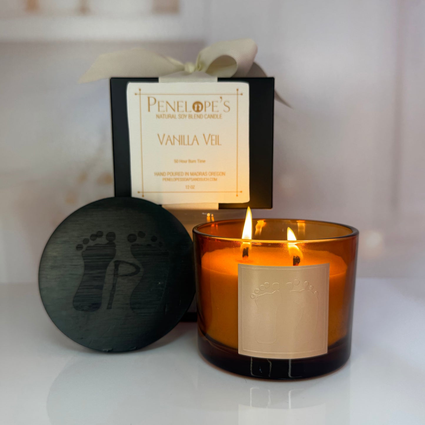 Vanilla Veil - 12oz luxury Candle