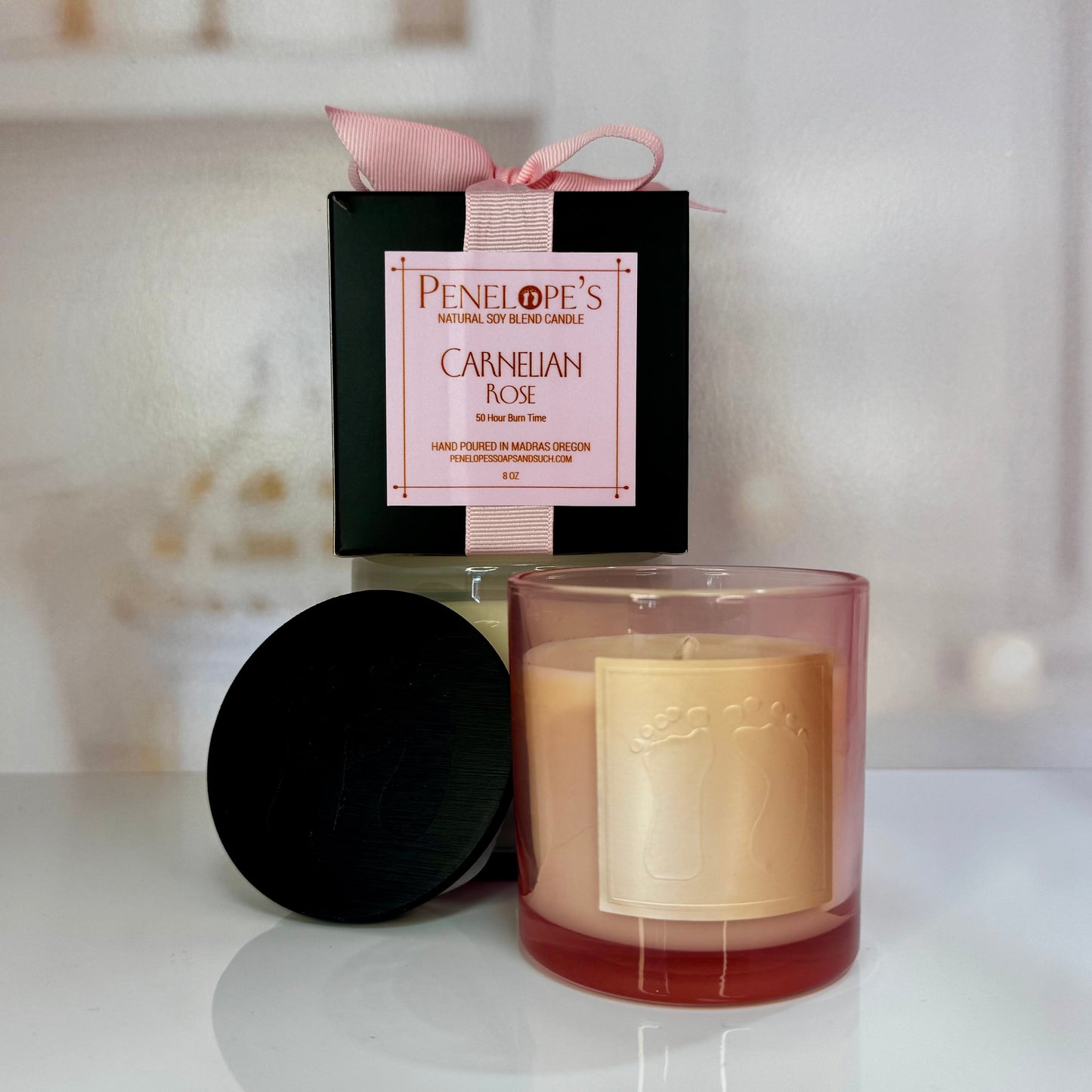 Carnelian Rose - 8oz Luxury Candle