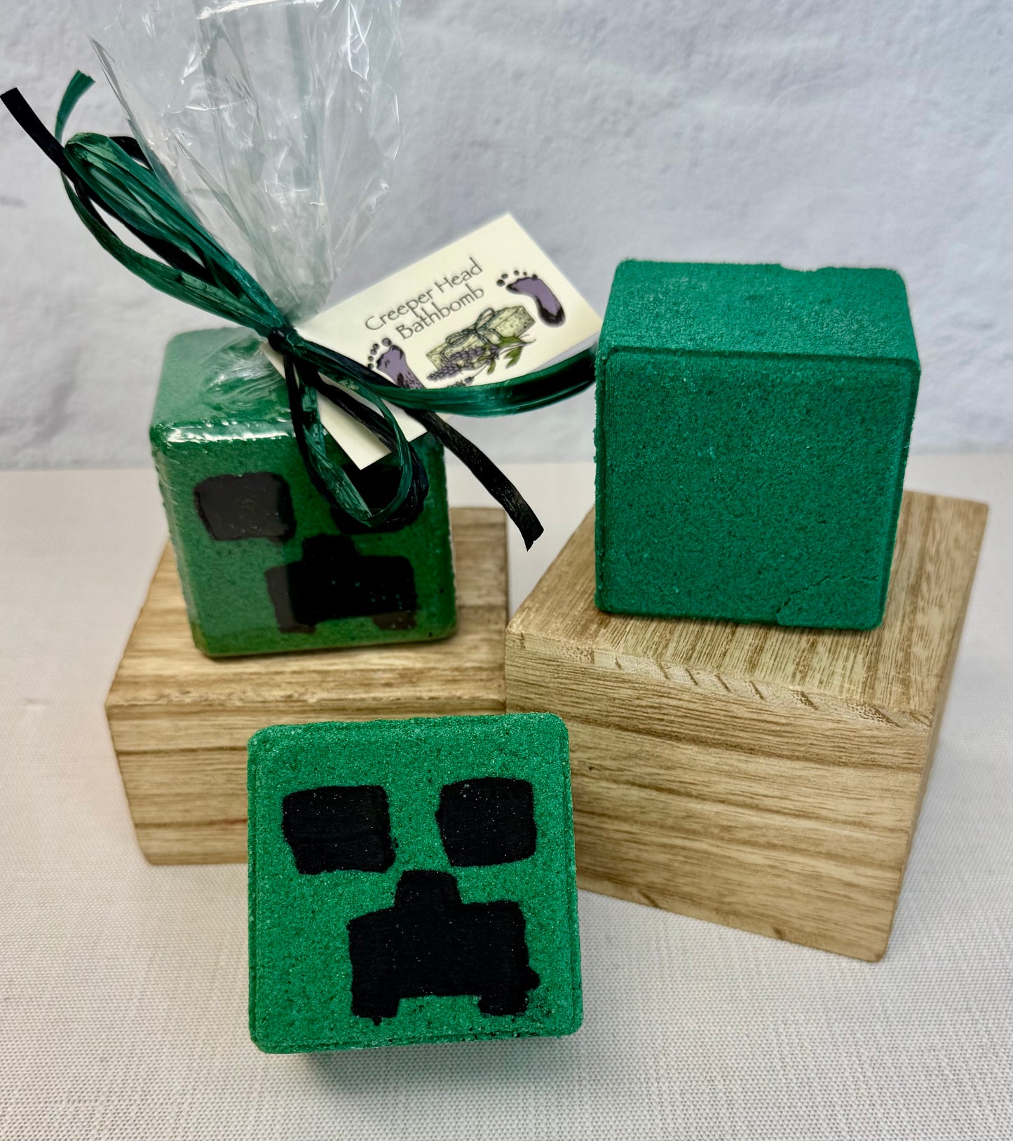 Minecraft Creeper Head Bath Bomb