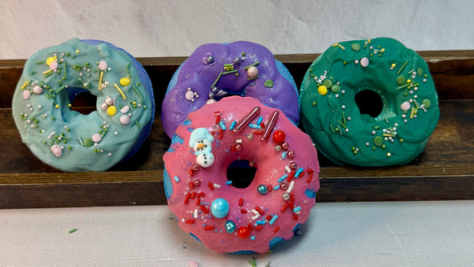 Donut bath bomb -pink-
