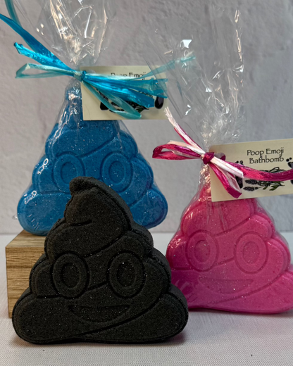 Poop Emoji Bath Bomb -Blue-