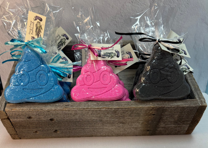 Poop Emoji Bath Bomb -Blue-