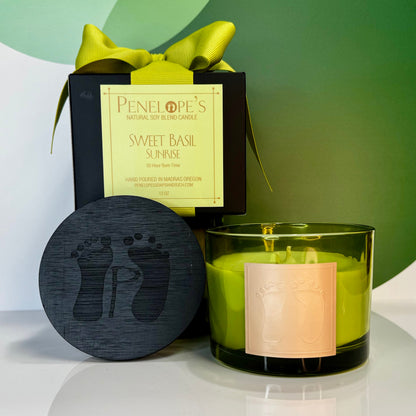 Sweet Basil Sunrise - 12oz Luxury Candle