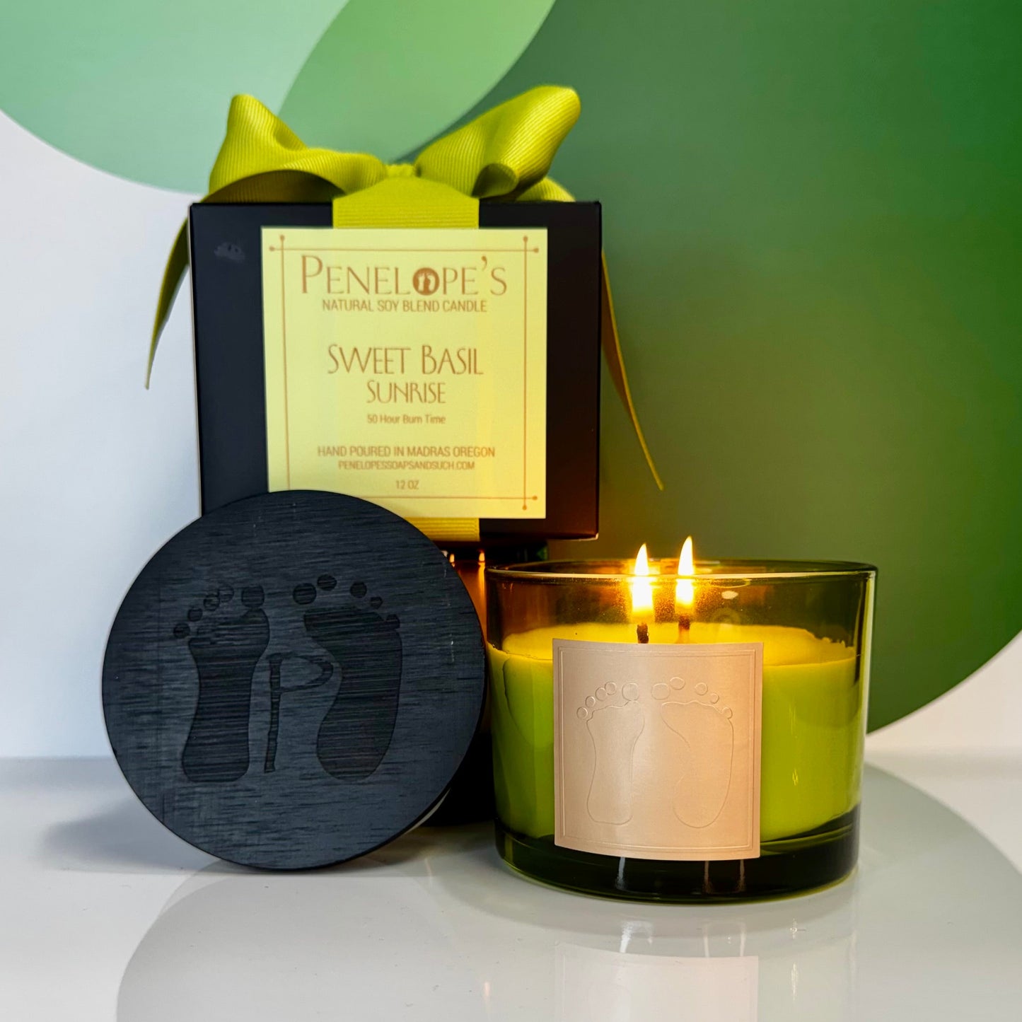 Sweet Basil Sunrise - 12oz Luxury Candle