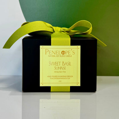 Sweet Basil Sunrise - 4oz Luxury Candle