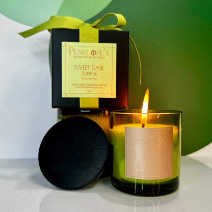 Sweet Basil Sunrise - 8oz Luxury Candle